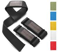 WARM BODY COLD MIND - Lasso Lifting Wrist Straps, Neoprene padded - Rated at 770 lb, Heavy Duty for Olympic Weightlifting Straps, Bodybuilding Powerlifting Deadlift Gym Fitness Cross/Strength Training