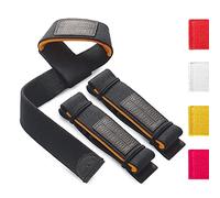 WARM BODY COLD MIND - Lasso Lifting Wrist Straps, Neoprene padded - Rated at 770 lb, Heavy Duty for Olympic Weightlifting Straps, Bodybuilding Powerlifting Deadlift Gym Fitness Cross/Strength Training