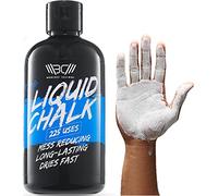 WARM BODY COLD MIND Mess Free Liquid Chalk for Weight Lifting - Hand Grip for Cross Training, Climbing, Gymnastics, Weightlifting, Powerlifting, Deadlift, Pole Dancing (250 ml White)