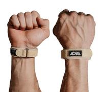 WARM BODY COLD MIND Premium Leather Wrist Wraps for Cross Training, Olympic Weightlifting, Powerlifting, Bodybuilding, Deadlift, Strength Training and Wrist Support 2.0