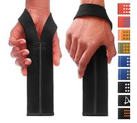 WARM BODY COLD MIND V1 Lifting Wrist Straps for Olympic Weightlifting, Rated at 660 lb, for Weight Lifting Bodybuilding Powerlifting Deadlift Gym Fitness Crossfit, Heavy Duty (Black)