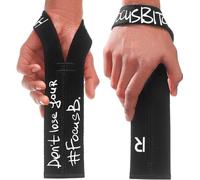 WARM BODY COLD MIND V1 Lifting Wrist Straps for Olympic Weightlifting, Rated at 660 lb, for Weight Lifting Bodybuilding Powerlifting Deadlift Gym Fitness Crossfit, Heavy Duty (#FocusB)