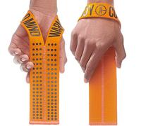 WARM BODY COLD MIND V1 Lifting Wrist Straps for Olympic Weightlifting, Rated at 660 lb, for Weight Lifting Bodybuilding Powerlifting Deadlift Gym Fitness Crossfit, Heavy Duty (Orange/Black)
