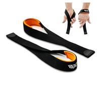 WARM BODY COLD MIND V2 Lifting Wrist Straps for Olympic Weightlifting, Powerlifting, Bodybuilding, Functional Strength Training - Heavy-Duty Cotton Wrist Wraps with Neoprene, Pair