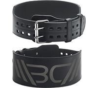 WARM BODY COLD MIND Weight Lifting Belt 4" - 100% Leather, Approved for Olympic Weightlifting, Waist/Back Support for Men Women, Powerlifting Gym Deadlift Bodybuilding (S (28"-35"))
