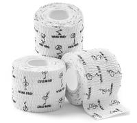 WARM BODY COLD MIND Weight Lifting Thumb Tape - Hook Grip Tape for Crossfit, Weightlifting Powerlifting Deadlift, Sticky & Stretchy Athletic Grip Tape (3 Rolls White, 19ft x 1.85in)