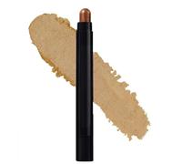 Warm Bronze-Gold Shimmer Eyeshadow Stick - Creamy Metallic Finish Eye Pencil For Precise Application, Blendable & Long-Wearing Makeup, Radiant Bronze Glow, Easy Blend, Retractable Stick, Smudge-Proof