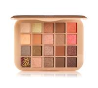 Warm Brown Eyeshadow Palette 20 Colors, Smooth Blendable Nude Brown Pink Eye Shadow Makeup Matte Shimmer, Waterproof Neutral Gold Champagne Eyeshadow Palette for Natural Looks Travel Friendly