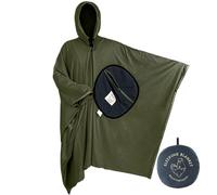 Warm Camp Cape - Multifunctional Insulated Coat Waterproof Excursion Poncho | Outdoor Accessory Trekking Climbing Refuge Pilgrimage Relaxation Outdoor Warming Compact Easy