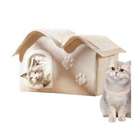 Warm Cat Bed For Winter | Outdoor & Indoor Cat Bed | Non Slip Cat Hideaway For Small Pets | Cozy Shelter For Cats, Rabbits And Piglets