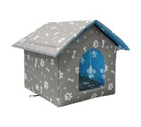 Warm Cat Bed - Oxford Cloth Cat House, Warm Winter Puppy Tent For Sleeping & Calming, Cozy Pet Shelter For Indoor Outdoor Travel | Portable Kennel Supplies F0r Small Dog Cats In Cold Weather, Home
