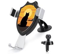 Warm Cat Car Phone Mount Universal Auto Phone Holder Adjustable Cellphone Car Mount 360° Rotation, Dashboard & Windshield & Air Vent Strong Suction Cup Phone Stand Compatible with All Smartphones