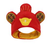 Warm Cat Hat | Wealth God Cat Hat, Winter Thick Cute Pet Cat Hat for Medium to Large Dogs Cats Pets Cat Hat Cat Cat Hat Cat Hat