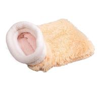 Warm Cat Sleeping Bag | Soft Nest Full Wrap Pet Sleeping Bag,Warm Pad Sack Plush Kitten Cuddle Zone for Home Dorm Balcony Bedroom Apartment Sofa Living Room