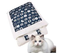 Warm Cat Sleeping Bag,Warm Kitten Bed - Kitten Cave Bed - for Pet Parents Animal Lovers Cold Weather Indoor Home Office Living Room Bedroom Apartment Nighttime Sleeping Rescue Shelter