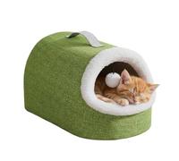 Warm Cat Tent Bed - Thickened Sleeping Nest | Indoor Outdoor Pet House for Small Dogs Kittens | Soft Soothing Cushion Mat for Winter Travel Restful Cosy