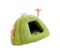 Warm Cats Bed Cartoon Theme Design Highly Density Removable Cover Shelter House Rest Bed for Small Breeds Winter Warm Cats House