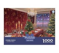 Warm Christmas Eve Puzzle 1000 Pieces for Adults & Teens Family Night Entertainment Candy House Premium Quality Brain Training 70x50cm/1000pcs