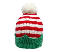 Warm Christmas Santa Hats Thicken Knitted Headgear Knit Striped Caps For Christmas Parties Cosplay Accessories Hats Adults For Women Kids Men Bulk