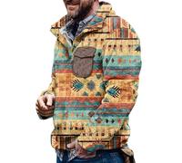 Warm Clothes for Men Mens 1/4 Zip Fleece Pullover Long Sleeve t Shirt Mens Mens Winter Coats with Hood Puffer Jacket Blue Zip up Hoodie Mens Cable Knit Jumper Varsity Jacket （Orange, L