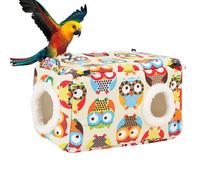 Warm Cockatiel Parrot House, Warm Parrot Nest, Thick Warm Cuddly House for Winter, House for Bird Nest | Washable Bird Nest Bed, Folding Bed