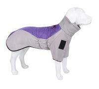 Warm Cold-Proof Large Dog Snow Jacket Windproof Waterproof Pet Coat For Labrador Golden Retriever Greyhound Shepherd Dog,Purple,3XL