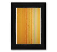 Warm Color Fields Minimalist Framed Wall Art Print A1 (84.1×59.4cm) Black, Wall Decor for Living Room, Bedroom, Office & Home, Ready to Hang, Art Gift