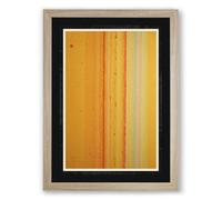 Warm Color Fields Minimalist Framed Wall Art Print A3 (42×29.7cm) Oak, Wall Decor for Living Room, Bedroom, Office & Home, Ready to Hang, Art Gift