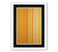 Warm Color Fields Minimalist Framed Wall Art Print A3 (42×29.7cm) White, Wall Decor for Living Room, Bedroom, Office & Home, Ready to Hang, Art Gift