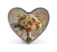 Warm Colored Flowers Lapel Pin Exquisite Fashion Brooches Personalized Buttons Badge Novelty Unique Button Pins Cute Heart Shaped Pins Metal Buttons for Backpack Hat Bag Jacket