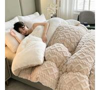 Warm Comforter Winter Blanket - Super Thick Quilted Polyester Weighted Blanket for Bed