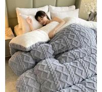 Warm Comforter Winter Blanket - Super Thick Quilted Polyester Weighted Blanket for Bed