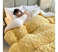 Warm Comforter Winter Blanket - Super Thick Quilted Polyester Weighted Blanket for Bed