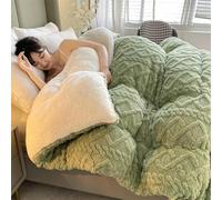 Warm Comforter Winter Blanket - Super Thick Quilted Polyester Weighted Blanket for Bed