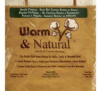 Warm Company Batting Cotton Batting 120 x 124 Inches, King Size 120"X124", Yard