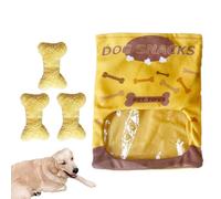 Warm Dog Bone Toys, Bone Shaped Pet Toys,Plush Plance Soft Flecked Plush Toys - Found Interactive Chew Pet Supplies for a Small Pet Supplies