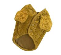 Warm Dog Bucket, Winter Dog Coat, Yellow, Thick, Comfortable, Elegant Polyester, Easy to Use for Small Dogs (XL)