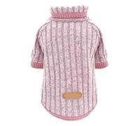 Warm Dog Clothes Coat Pet Puppy Cat Pug Small Medium Dogs Sweater Winter Clothes Soft Coat For Chihuahua Yorkie(Pink,XL)