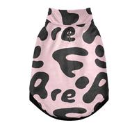 Warm Dog Coat, Adjustable Durable Doggie Winter Jacket Reversible Cozy Puppy Cold Weather Apparel from Small to Large Breed Abstract Letter Pattern
