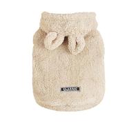 Warm Dog Coat - Solid Color Bear Ear Kitten Hoodie for Winter | Soft and Warm Puppy Sweater, Upgrade Your Cute Pet Winter Wardrobe for Little Cats or Dogs Pullover Jumper