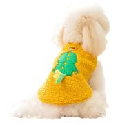 Warm Dog Fleece | Dog Sweater Plush - Soft Dog Cardigan, Trendy Dog Outfit, Pullover Warm Dog Coat with Harness Ring | Sleeveless Cold Weather Pet Apparel, Cozy Snow Vest for Small Dogs Cats