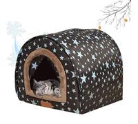 Warm Dog House Indoor Detachable Washable Flexible Fabric Door Warm Pet | Pet Winter House for Large Cat Medium Dog Puppy Winter Cold Weather Pet Bed Detachable Washable Fabric Door