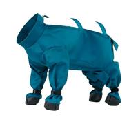 Warm Dog Jumpsuit | Adjustable Protector Pants | Waterproof Reflective Stripes Rain Leggings with Boots | Hiking Camping Park Garden Outdoor Winter