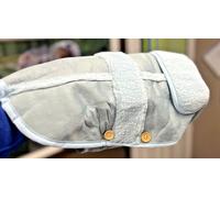 Warm Dog Pet Blue Small or Medium faux suede effect fleece lined