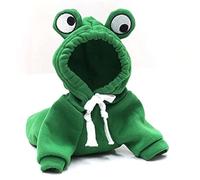 Warm Dog Winter Clothes Cute Fruit Dog Coat Hoodies Fleece Pet Dogs Costume Jacket for French Bulldog Chihuahua Ropa para Perro(Green,S)