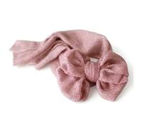 Warm Elastic Newborn Wrap Soft Weave Baby Photography Comfortable for Professional Infant Photo Studio Meeting Baby Mohair Bow Photography