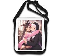 Warm Embrace Between Two Friends Shoulder Bag White