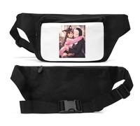 Warm Embrace Between Two Friends Unisex Waist Bag Black
