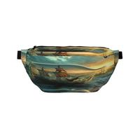 Warm Fanny Pack for Women Man,Dawn Sentiment Waist Belt Bag Crossbody for Sports Travel Hiking Running Jogging