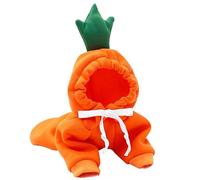 Warm Fashion Breathable Winter Cat Outfit Hooded Decorative Reusable Carrot Pet Clothes